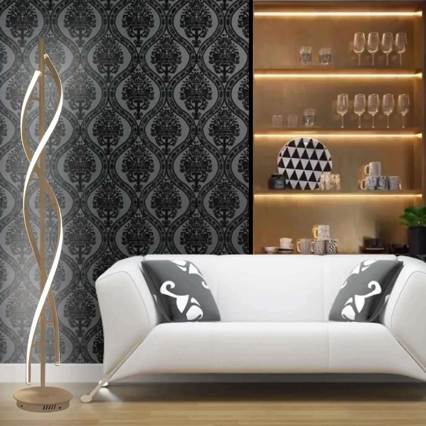 Verthara Premium Minimalist Dimmable Corner Floor Lamp