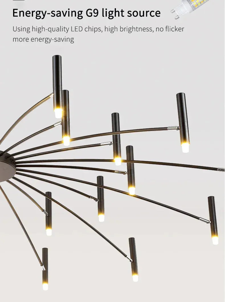 Verthara Premium Minimalist G9 Chandelier