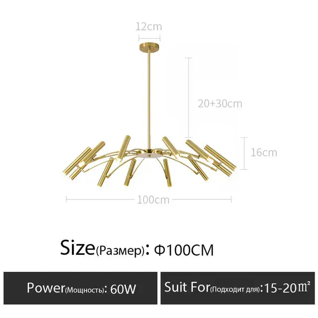 Verthara Premium Minimalist G9 Chandelier