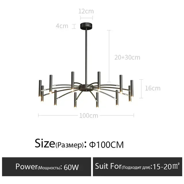 Verthara Premium Minimalist G9 Chandelier