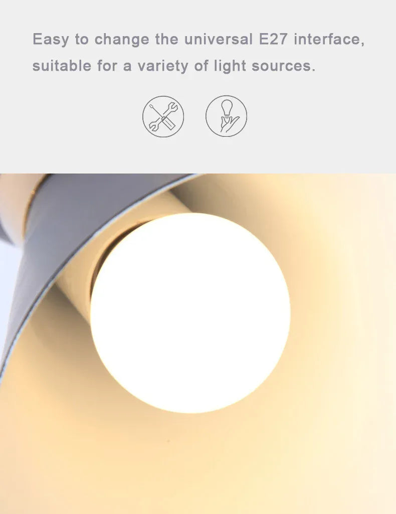 Verthara Premium Minimalist Gold & Black Bedside Wall Light