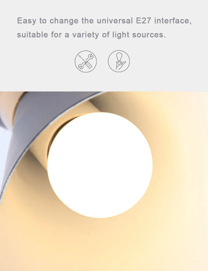 Verthara Premium Minimalist Gold & Black Bedside Wall Light