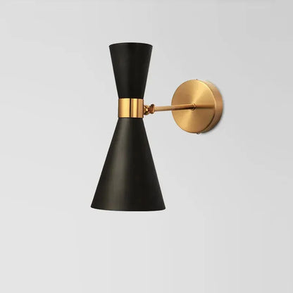 Verthara Premium Minimalist Gold & Black Bedside Wall Light