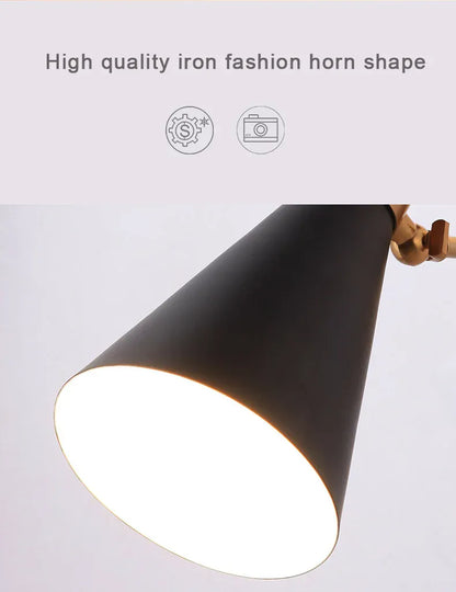 Verthara Premium Minimalist Gold & Black Bedside Wall Light