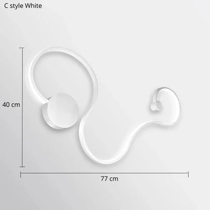 Verthara Premium Minimalist LED Wall Light – Wall-Mounted – Warm White – Modern Design - Black/White - Indoor Use - Background Lighting