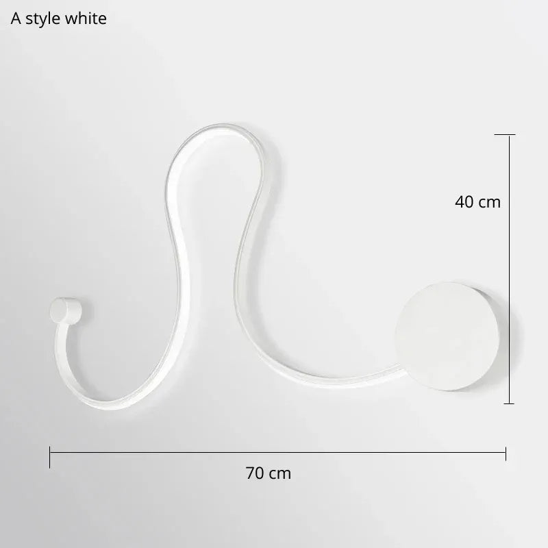 Verthara Premium Minimalist LED Wall Light – Wall-Mounted – Warm White – Modern Design - Black/White - Indoor Use - Background Lighting