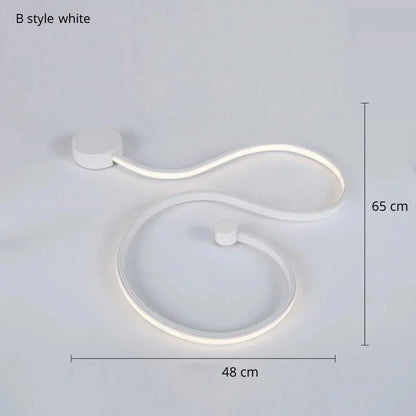 Verthara Premium Minimalist LED Wall Light – Wall-Mounted – Warm White – Modern Design - Black/White - Indoor Use - Background Lighting