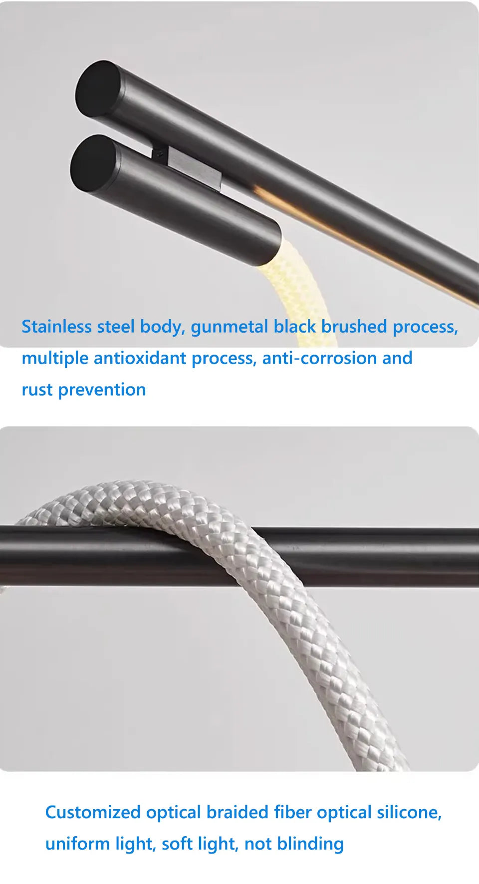Verthara Premium Minimalist Linear Silicone Pendant Light