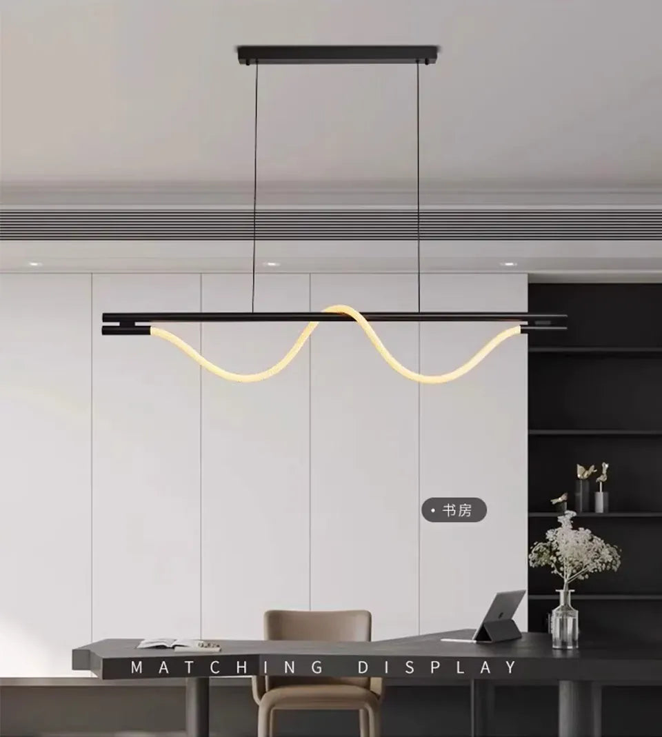 Verthara Premium Minimalist Linear Silicone Pendant Light