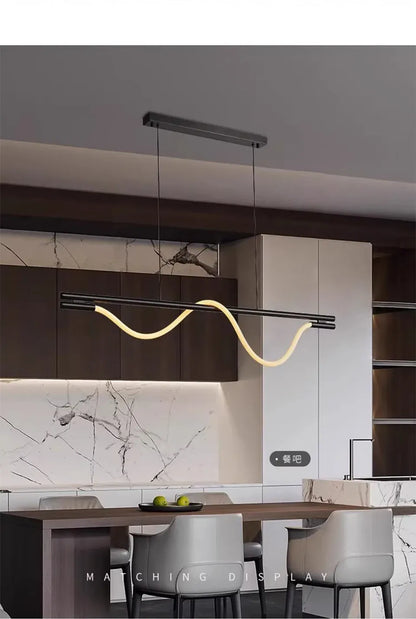 Verthara Premium Minimalist Linear Silicone Pendant Light