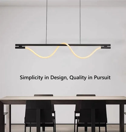 Verthara Premium Minimalist Linear Silicone Pendant Light