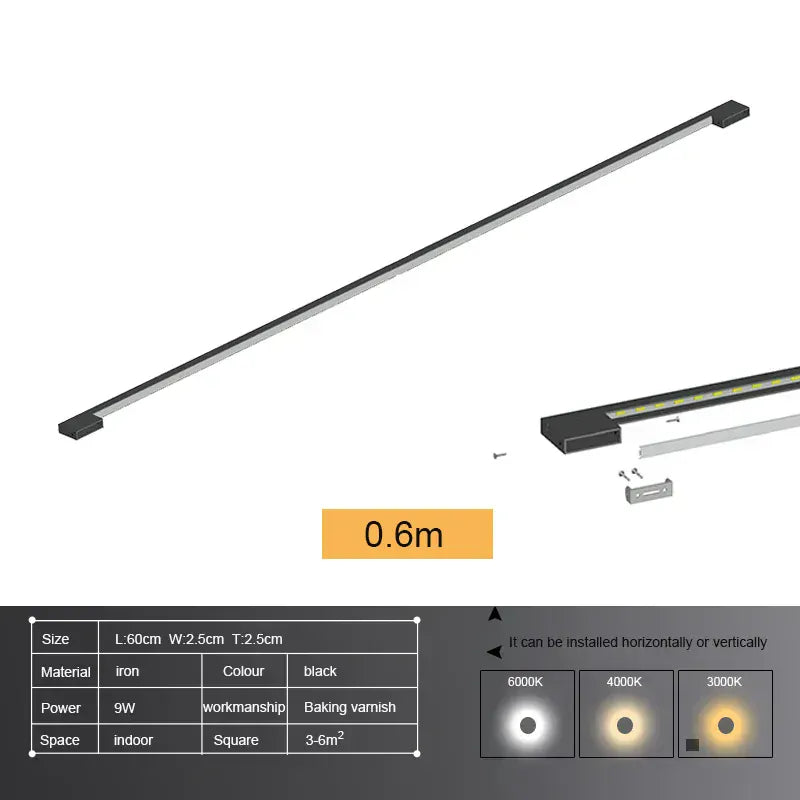 Verthara Premium Minimalist Long LED Wall Light