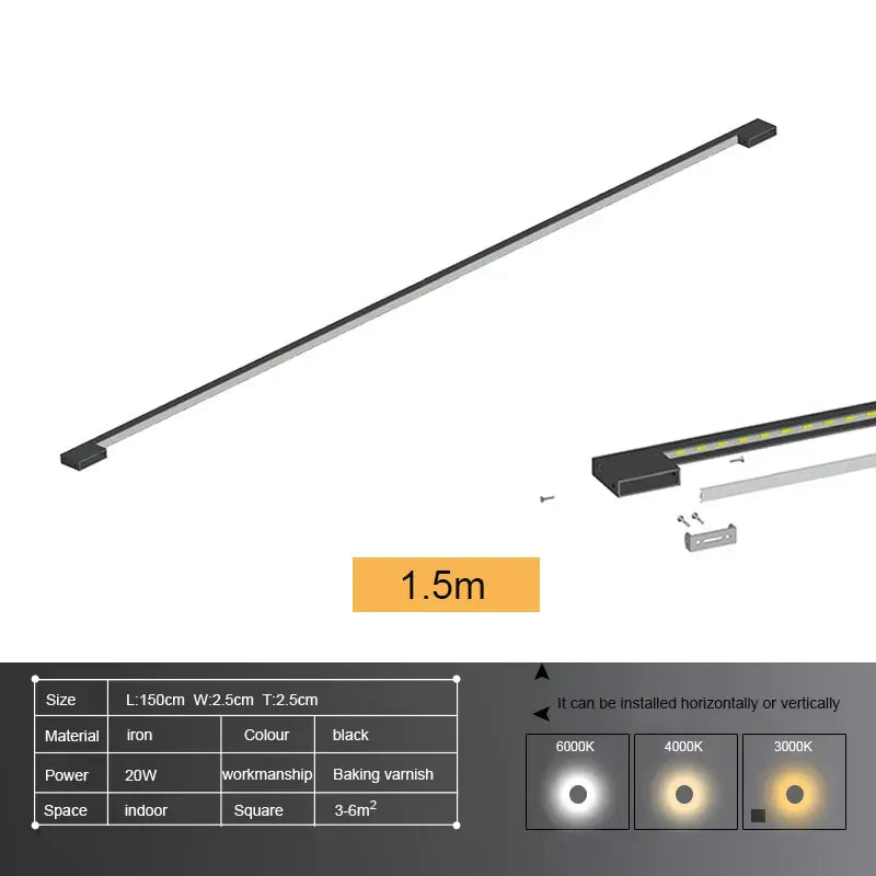 Verthara Premium Minimalist Long LED Wall Light