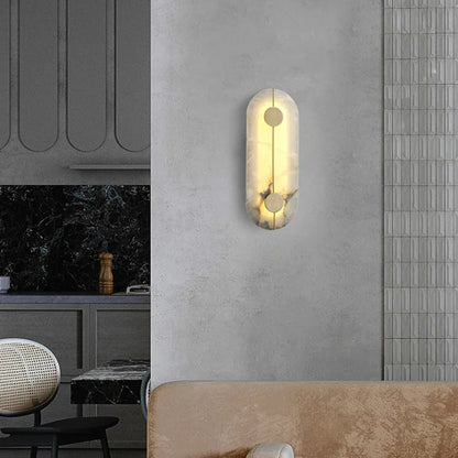 Verthara Premium Minimalist Marble & Copper Wall Sconce
