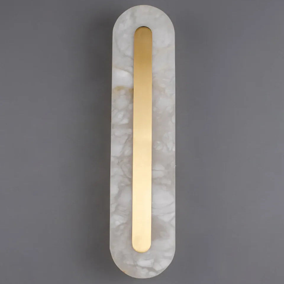 Verthara Premium Minimalist Marble & Copper Wall Sconce