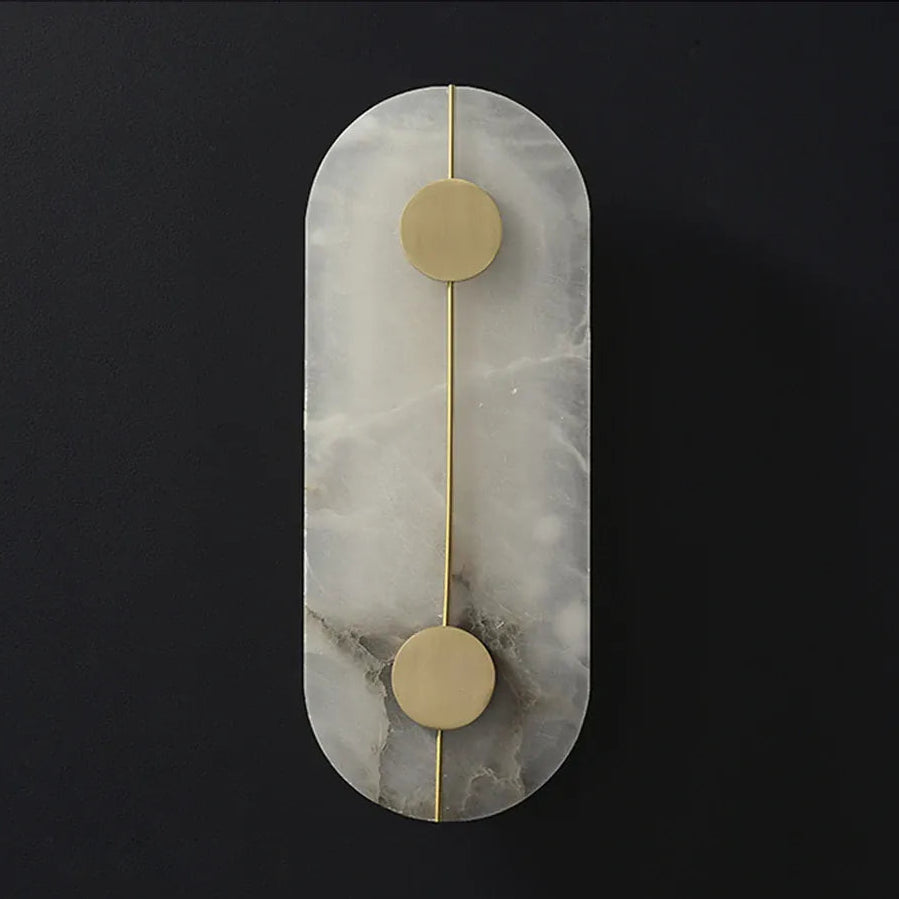 Verthara Premium Minimalist Marble & Copper Wall Sconce