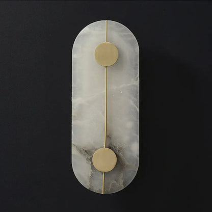 Verthara Premium Minimalist Marble & Copper Wall Sconce