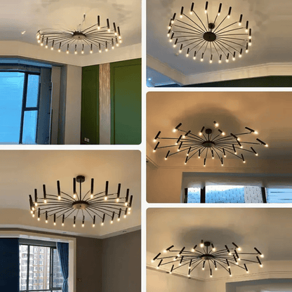 Verthara Premium Minimalist Modern Ceiling Chandelier – Elegant G9 Pendant Light for Dining Room and Living Room Decor