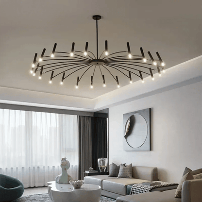 Verthara Premium Minimalist Modern Ceiling Chandelier – Elegant G9 Pendant Light for Dining Room and Living Room Decor