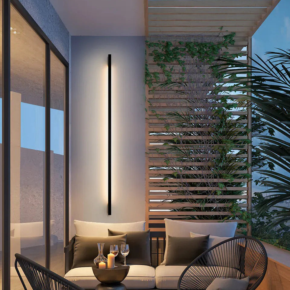 Verthara Premium Minimalist Outdoor Strip Wall Sconce