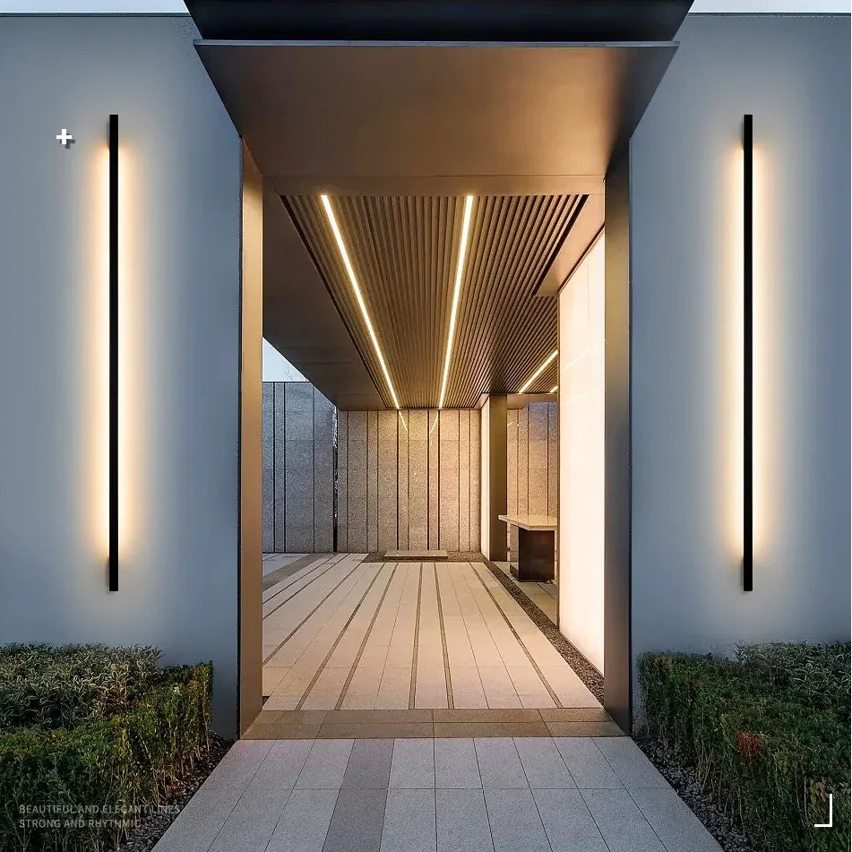 Verthara Premium Minimalist Outdoor Strip Wall Sconce