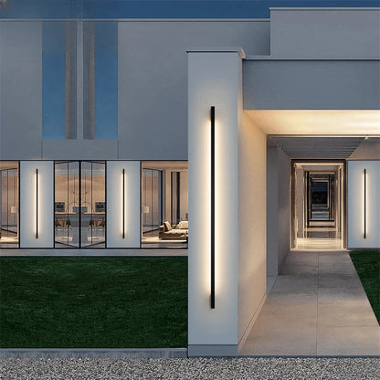 Verthara Premium Minimalist Outdoor Strip Wall Sconce H60cm / Cool white 6000K