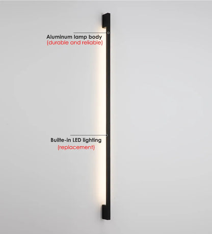 Verthara Premium Minimalist Outdoor Strip Wall Sconce