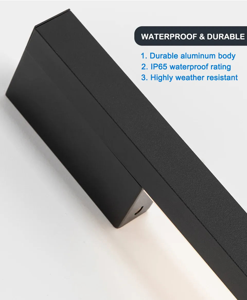 Verthara Premium Minimalist Outdoor Strip Wall Sconce