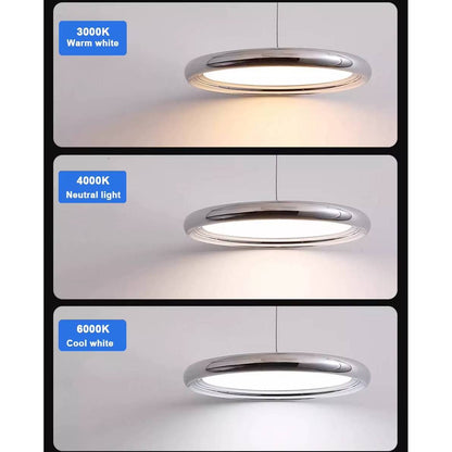 Verthara Premium Minimalist Round Black Pendant Light – Dimmable LED Kitchen Pendant Lighting for Home and Commercial Spaces