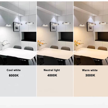 Verthara Premium Minimalist Round Black Pendant Light – Dimmable LED Kitchen Pendant Lighting for Home and Commercial Spaces