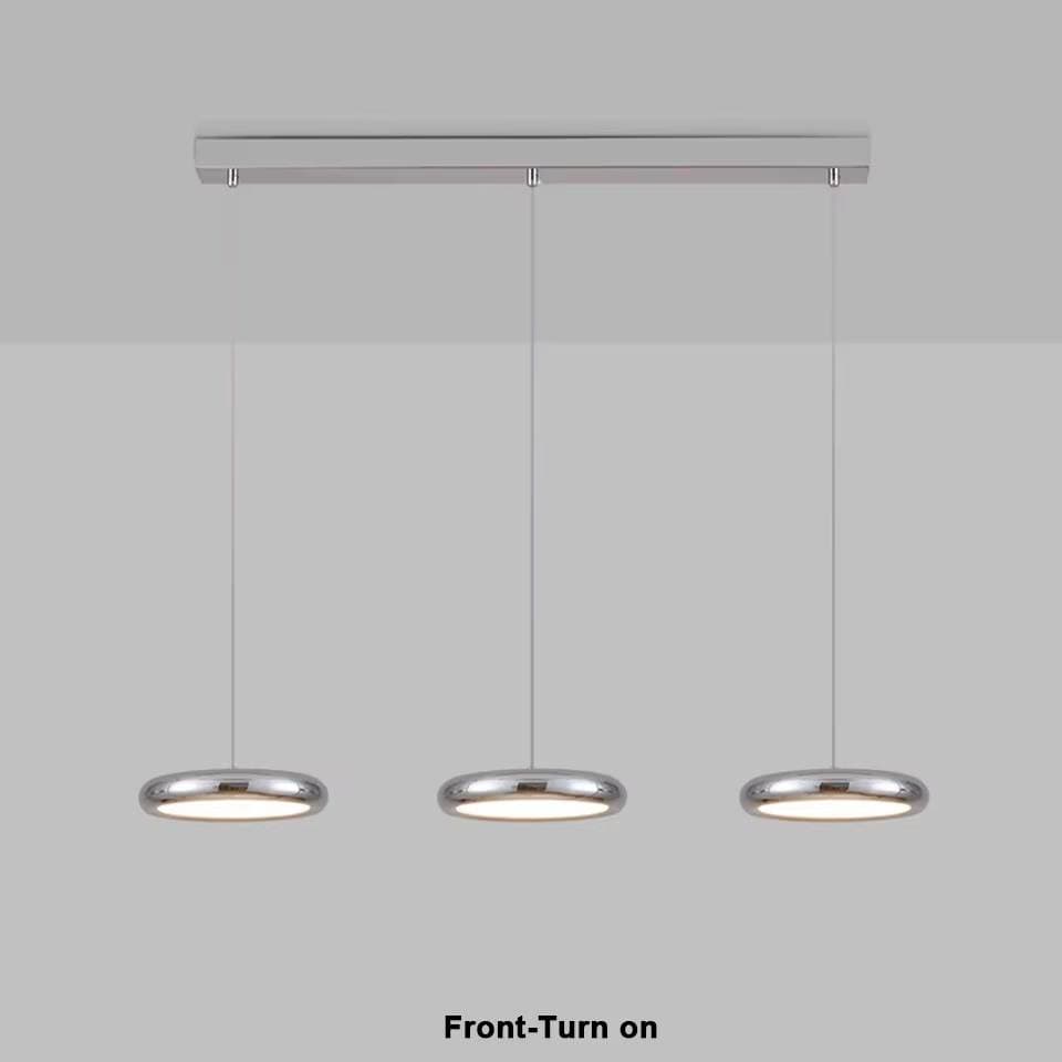 Verthara Premium Minimalist Round Black Pendant Light – Dimmable LED Kitchen Pendant Lighting for Home and Commercial Spaces