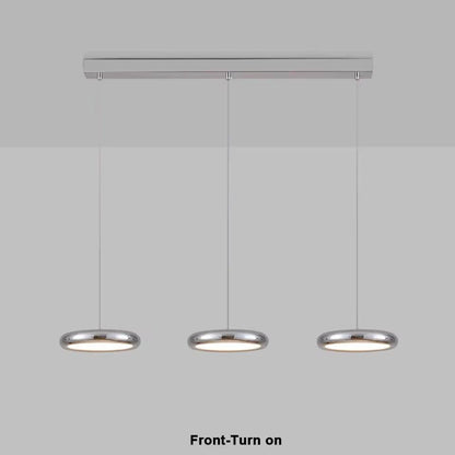 Verthara Premium Minimalist Round Black Pendant Light – Dimmable LED Kitchen Pendant Lighting for Home and Commercial Spaces