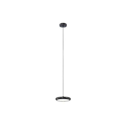 Verthara Premium Minimalist Round Black Pendant Light – Dimmable LED Kitchen Pendant Lighting for Home and Commercial Spaces A Black / Cold White