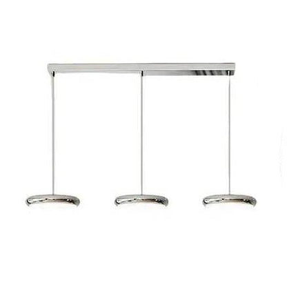 Verthara Premium Minimalist Round Black Pendant Light – Dimmable LED Kitchen Pendant Lighting for Home and Commercial Spaces B Chromium / Cold White