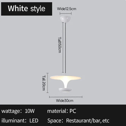 Verthara Premium Minimalist Single Head Bar Pendant Light White color