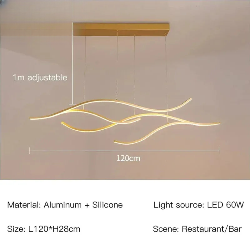 Verthara Premium Minimalist Strip LED Pendant Light