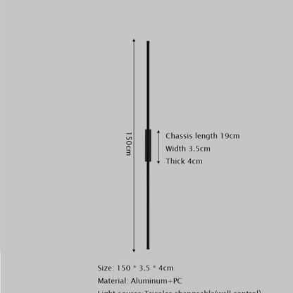 Verthara Premium Minimalist Tube Linear Wall Sconce