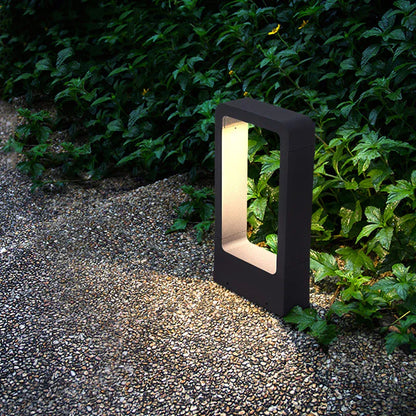 Verthara Premium Modern Aluminium & Glass Outdoor Bollard Light IP65