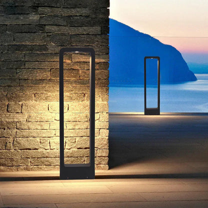 Verthara Premium Modern Aluminium & Glass Outdoor Bollard Light IP65