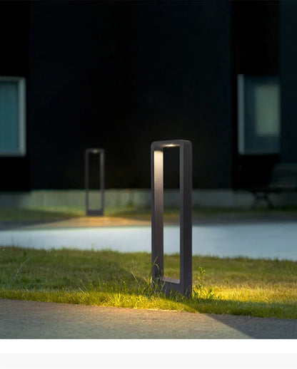 Verthara Premium Modern Aluminium & Glass Outdoor Bollard Light IP65