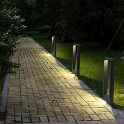 Verthara Premium Modern Aluminium & Glass Outdoor Bollard Light IP65