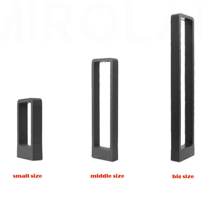 Verthara Premium Modern Aluminium & Glass Outdoor Bollard Light IP65