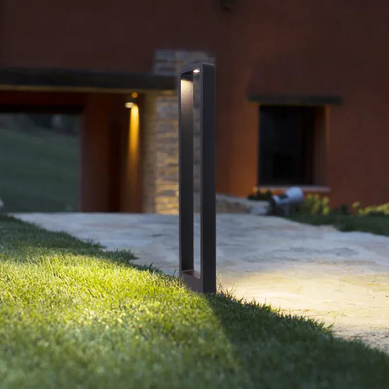Verthara Premium Modern Aluminium & Glass Outdoor Bollard Light IP65