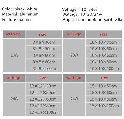 Verthara Premium Modern Aluminium IP67 Outdoor LED Wall Light