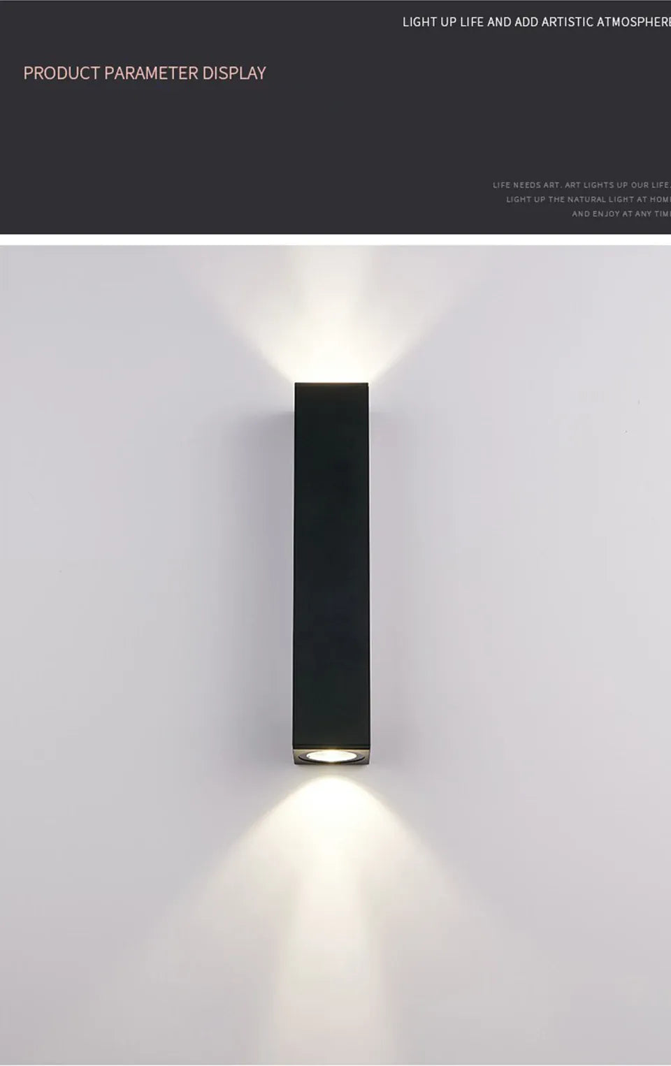 Verthara Premium Modern Aluminium IP67 Outdoor LED Wall Light