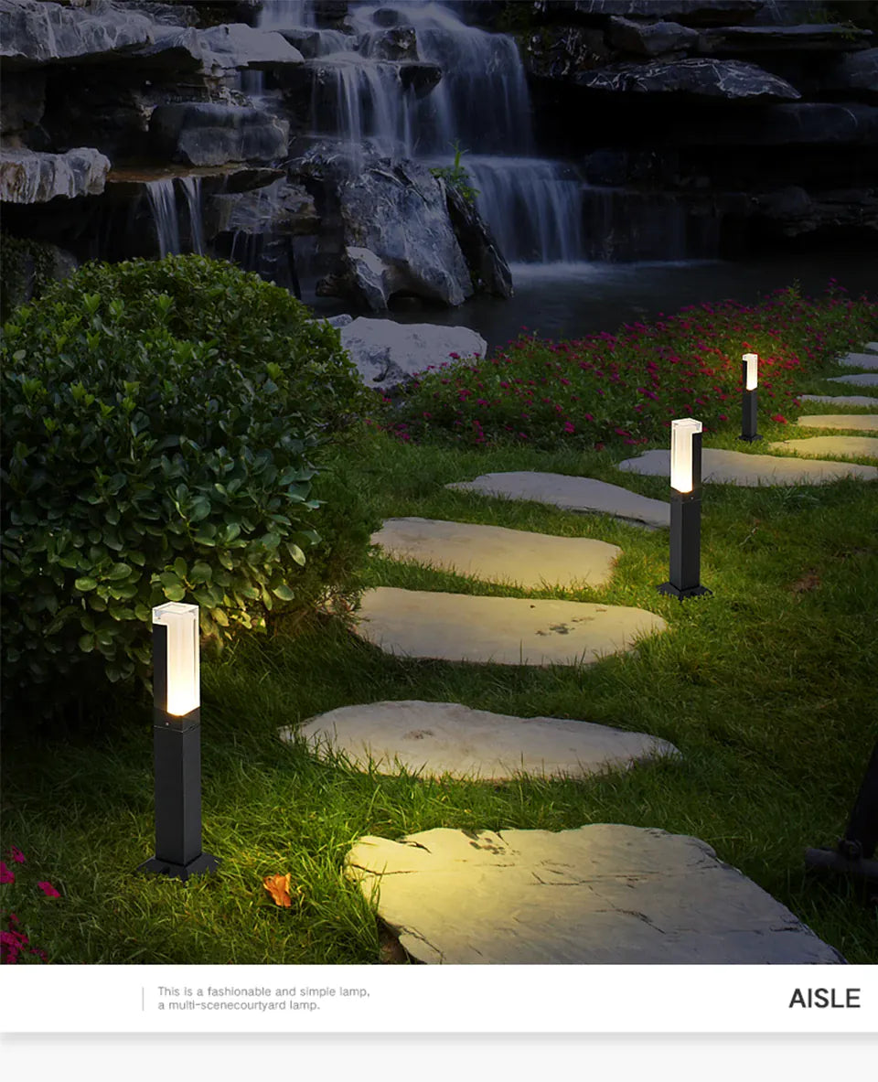 Verthara Premium Modern Aluminium LED Bollard Light IP65 10W