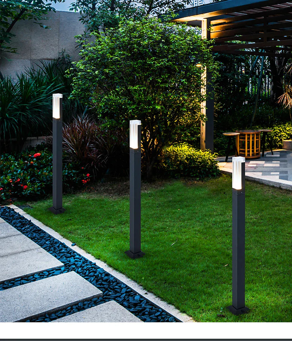 Verthara Premium Modern Aluminium LED Bollard Light IP65 10W