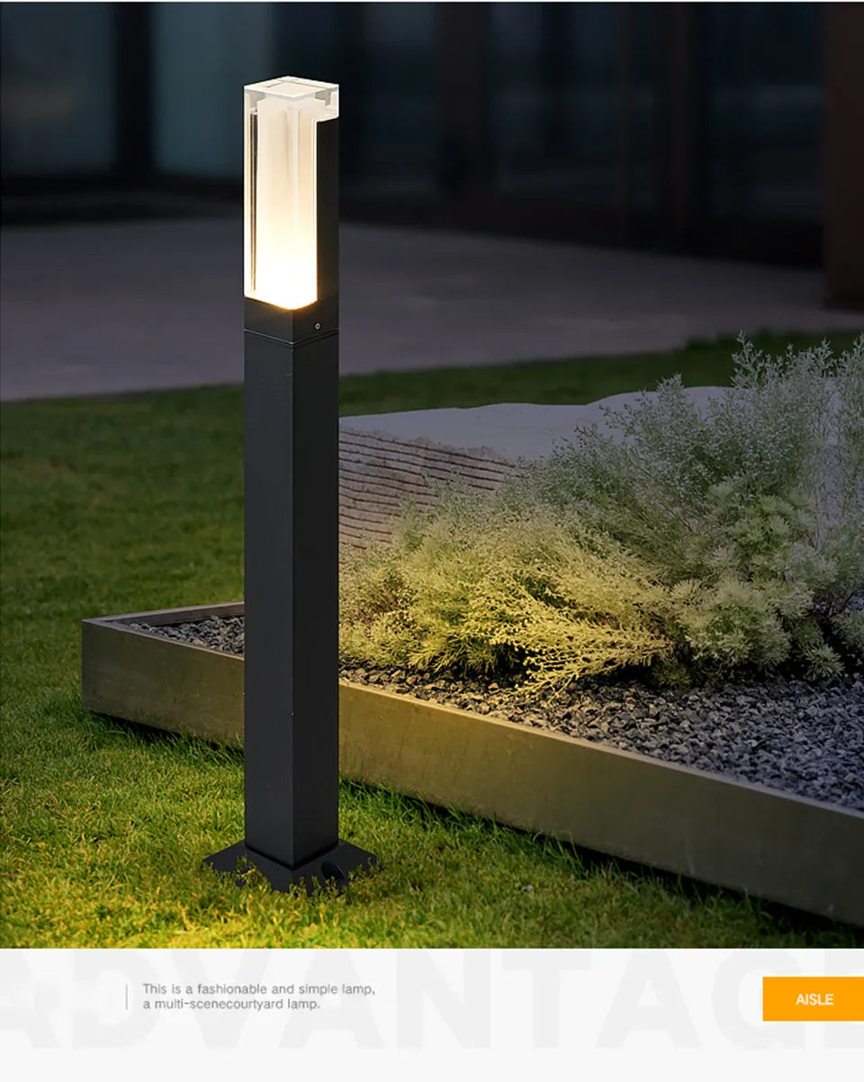 Verthara Premium Modern Aluminium LED Bollard Light IP65 10W