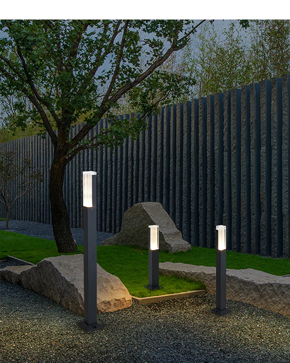 Verthara Premium Modern Aluminium LED Bollard Light IP65 10W