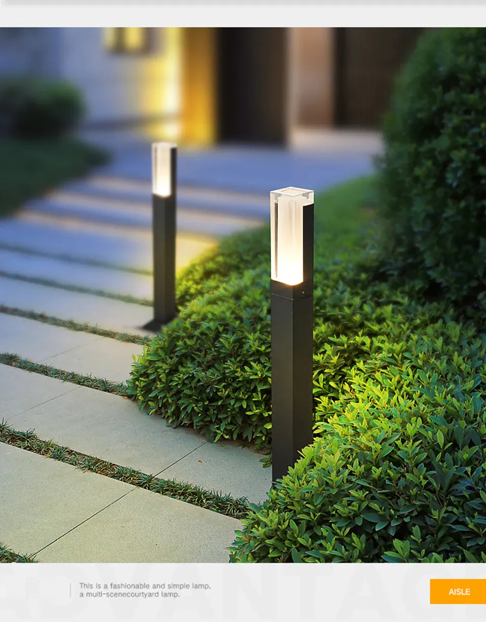 Verthara Premium Modern Aluminium LED Bollard Light IP65 10W